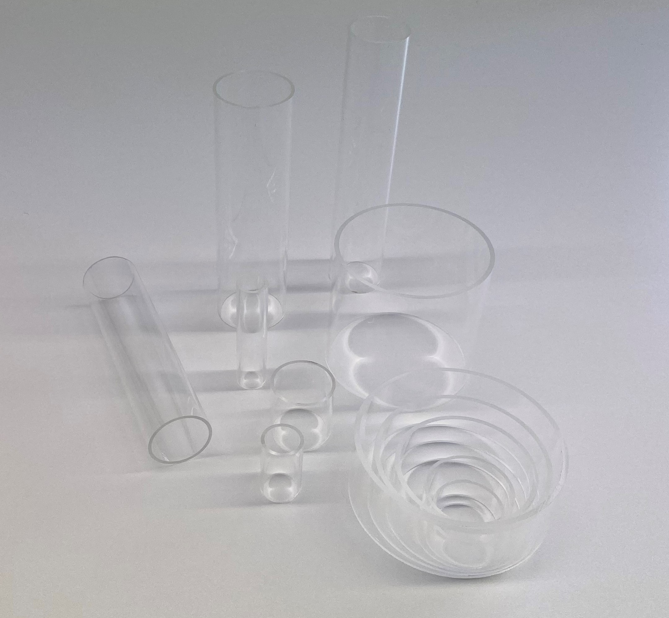 PMMA Plexiglas® Acrylglas XT, Rohre farblos klar