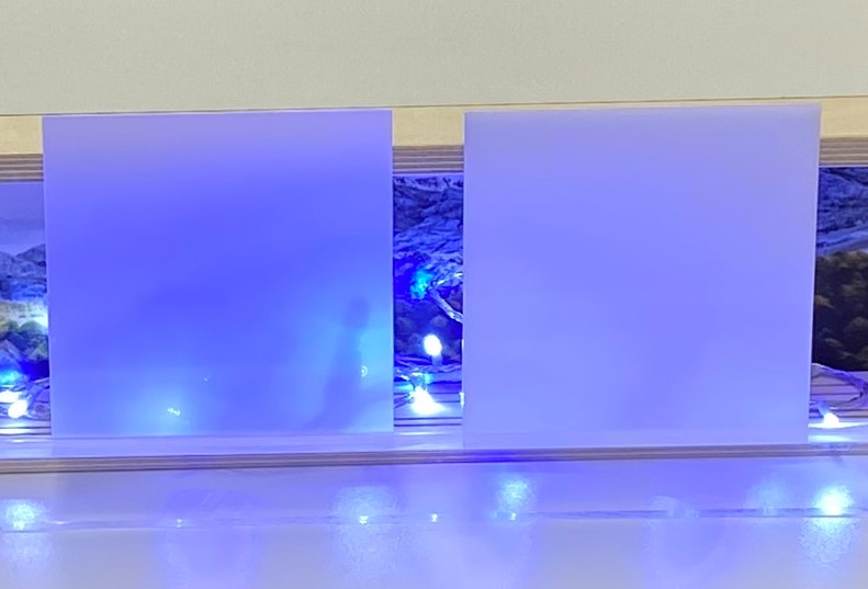 PMMA Plexiglas® Acrylglas XT, milchglas 79% Lichtdurchlässigkeit